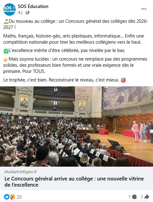 concours collège