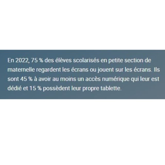 Ces données sont tirées d'un rapport concernant l'usage des écrans par les enfants... de 3 à 4 ans 😬
Il y a quand même de quoi s'interroger !

 #ecran #ecole #usagedesécrans #maternelle @mamans.louves